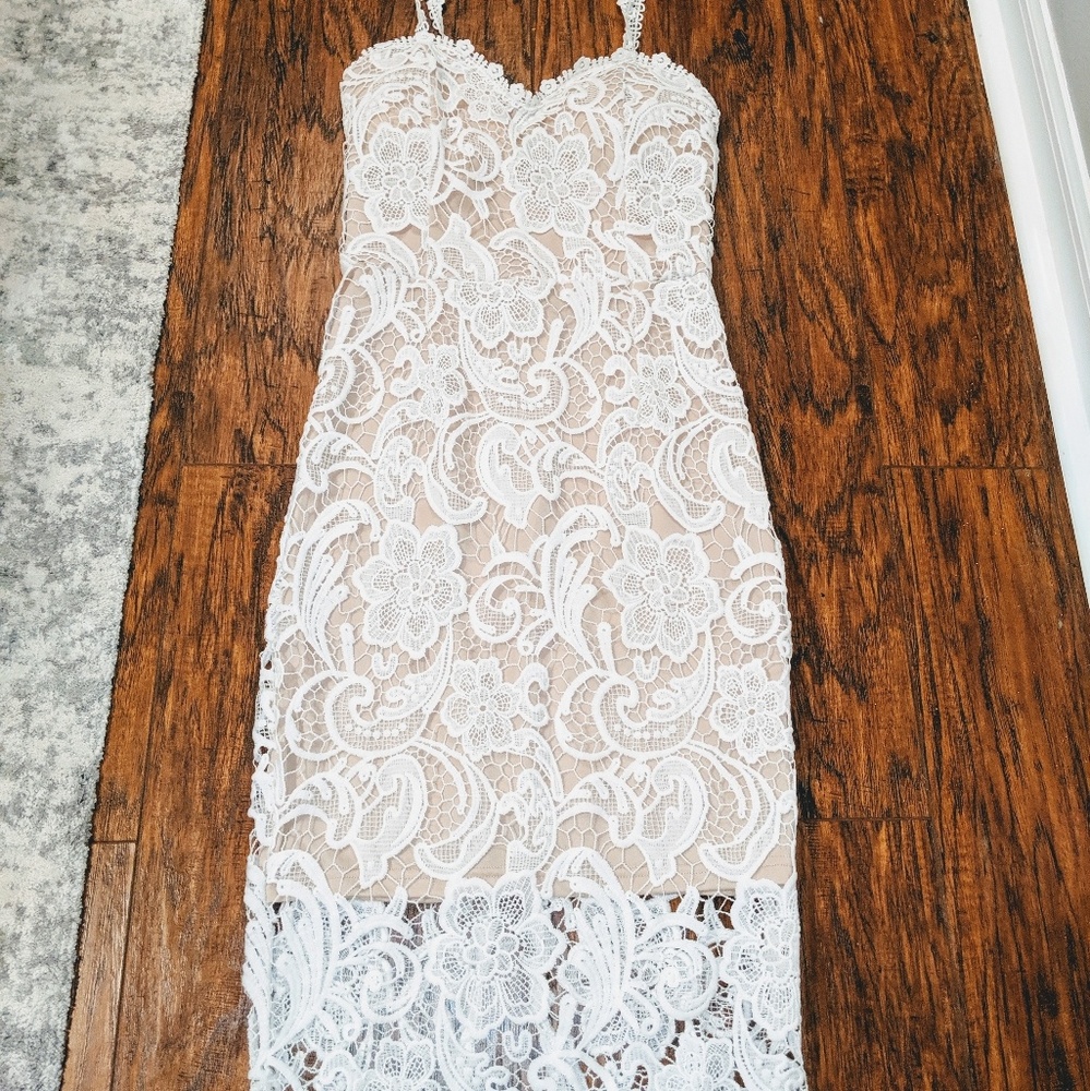 Goodnight Macaroon White Lace Dress - Picture 5 of 6
